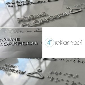 Brailio rašto lipdukai